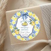 メインの恋人 ブライダルシャワーのお知らせ ラウンドシール