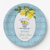 メインの恋人 ブライダルシャワーの発見 ペーパープレート (正面)