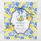 メインの恋人 ブライダルシャワーの発見 ワインラベル (シングルラベル)