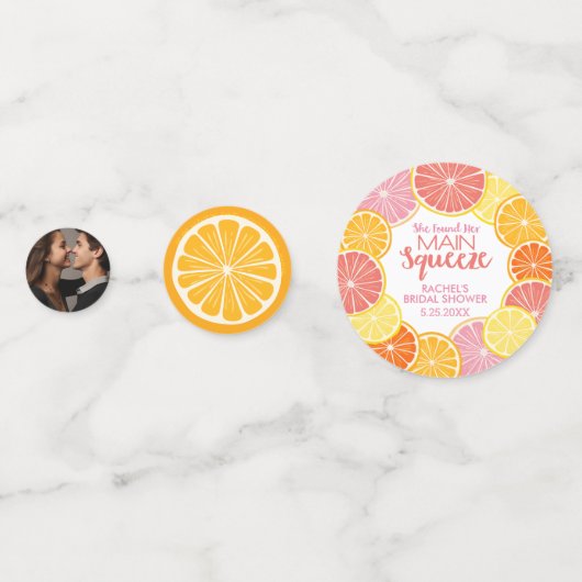 メインの恋人 ブライダルシャワー コンフェッティ (正面)