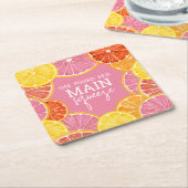 メインの恋人 ブライダルシャワー スクエアペーパーコースター (アングル)