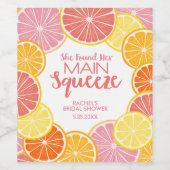 メインの恋人 ブライダルシャワー ワインラベル (シングルラベル)