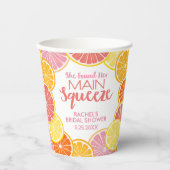 メインの恋人 ブライダルシャワー 紙コップ (正面)