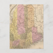 メインの新しい地図 ポストカード (正面)