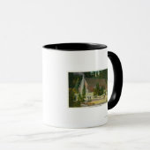 メインの森のログキャビンのMaineView マグカップ (正面右)