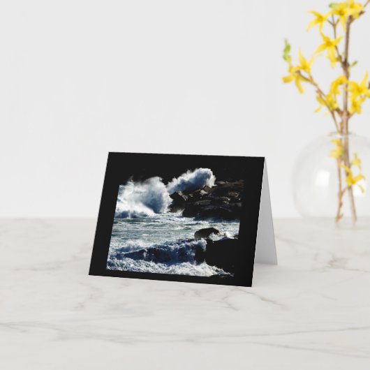 メインの波 カード (黄色い花)