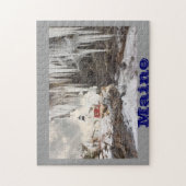 メインの海岸のPemaquidポイント灯台 ジグソーパズル (縦)