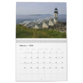 メインの灯台 カレンダー (2月 2026)