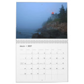 メインの灯台 カレンダー (3月 2027)