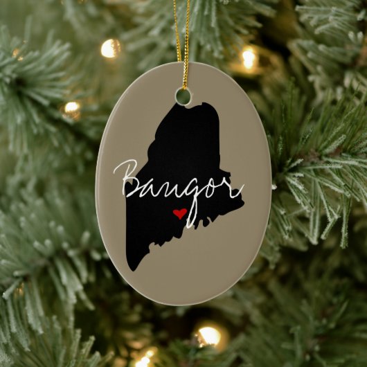 メインの町 セラミックオーナメント (ツリー)