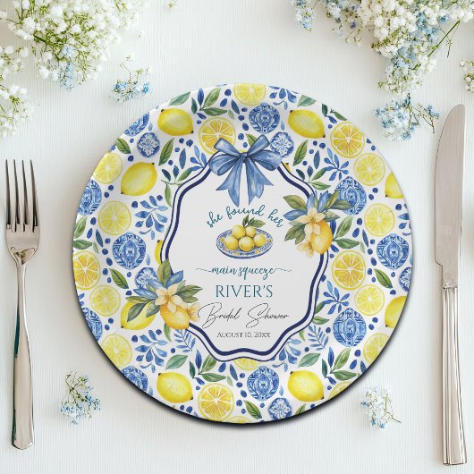 メインの相棒が見つかった ブライダルシャワー ペーパープレート