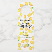 メインの相棒が見つかった！レモン ブライダルシャワー ボトルネックタグ (正面)