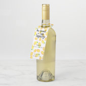 メインの相棒が見つかった！レモン ブライダルシャワー ボトルネックタグ (アングル)