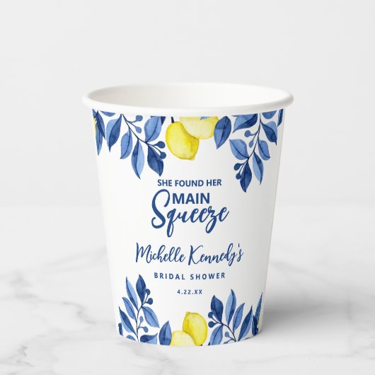 メインの相棒が見つかった!花嫁のシャワーパーティー 紙コップ (裏面)