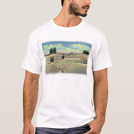 メインの砂漠の眺め Tシャツ (正面)