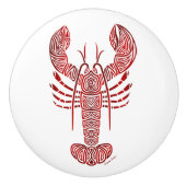 メインの種族のロブスター セラミックノブ (正面)