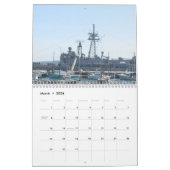 メインの美しい海岸 カレンダー (3月 2026)