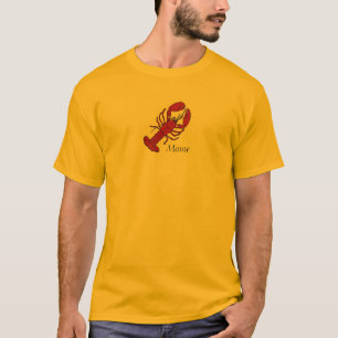 メインの赤いロブスター Tシャツ