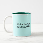 メインの道の生命あるべき！，メインの道の李… ツートーンマグカップ (左)