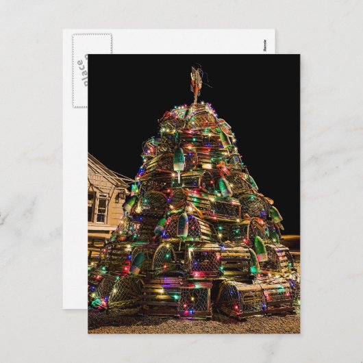 メインの郵便はがきからのメリークリスマス シーズンポストカード (正面/裏面)