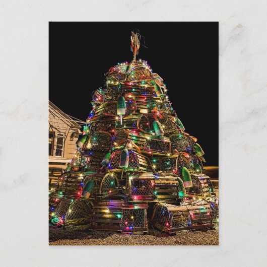 メインの郵便はがきからのメリークリスマス シーズンポストカード (正面)