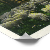 メインの高速道路で羊を導く羊飼い ポスター (角)