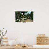 メインの高速道路で羊を導く羊飼い ポスター (キッチン)