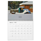 メインの2016のカレンダーの自然場面 カレンダー (2月 2027)