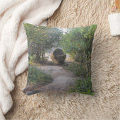 メインの"森林道"の枕 クッション (ブランケット)