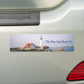 メインは、方法生命あるべきです バンパーステッカー (車上)