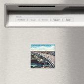 メインアベニューBridge, Cleveland, Ohioヴィンテージはがき マグネット (インサイチュ (食洗機))