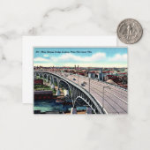 メインアベージBridge、Cleveland、Ohioヴィンテージはがき ノートカード (正面/裏面インサイチュ)