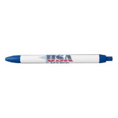 メインアンアメリカンアイコンペン 黒ボールペン (正面)