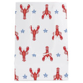 メインイベント ロブスター プレッピー 海岸 コースト ミディアムペーパーバッグ (裏面)