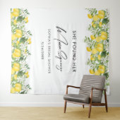 メインエレガントスクイーズブライダルシャワー写真の背景 タペストリー (インサイチュ(横))