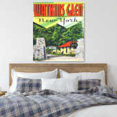 メインエントランスビュートゥワトキンズグレン州パーク キャンバスプリント (インサイチュ (寝室))