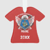 メインオフロードアドベンチャー4x4トレイルマディング オーナメント (裏面)