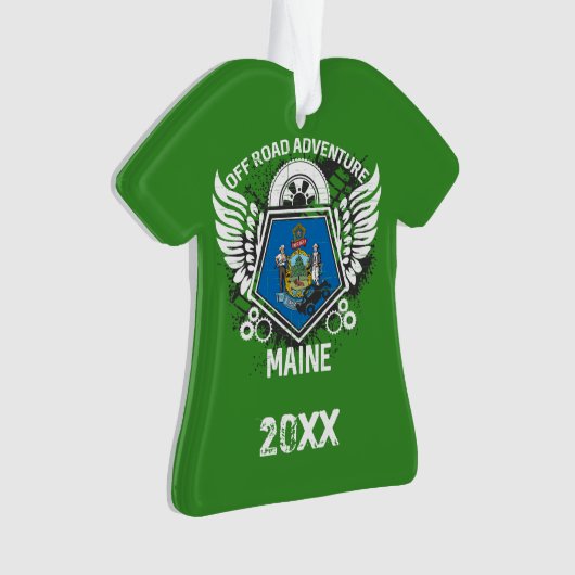 メインオフロードアドベンチャー4x4トレイルマディング オーナメント (正面)