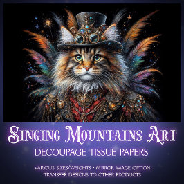 メインカラフルクーンヴィンテージスチームパンクデクページ 薄葉紙