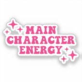 メインキャラクターエナジーピンク シール (正面)