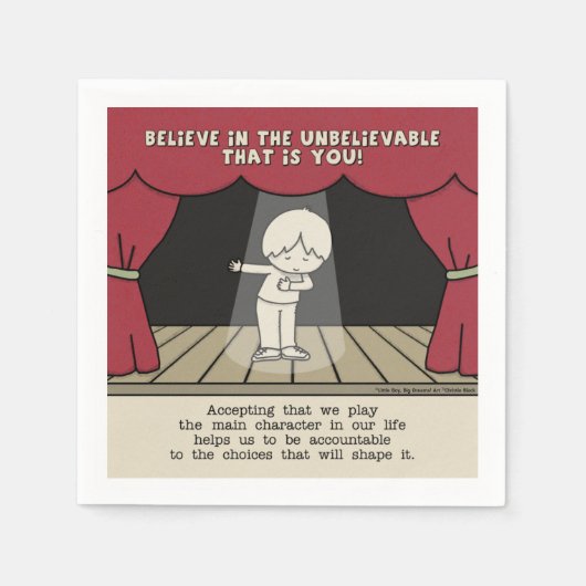 メインキャラクター スタンダードカクテルナプキン (正面)