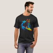 メインクーンのサーフィン Tシャツ (正面フル)
