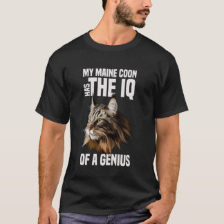 メインクーンの天才猫 Tシャツ