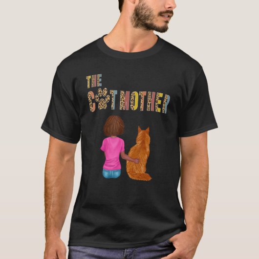 メインクーンの母猫 キャットマザー Tシャツ (正面)