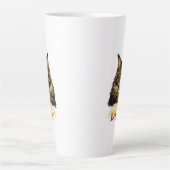 メインクーンの猫のマグカッププリント カフェラテマグ (正面)