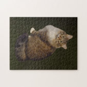 メインクーンの猫の肖像画 ジグソーパズル (横)