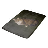 メインクーンの猫の肖像画 バスマット (アングル)
