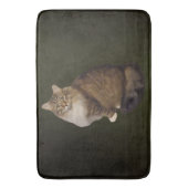 メインクーンの猫の肖像画 バスマット (正面縦)