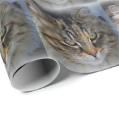 メインクーンの猫の肖像 ラッピングペーパー (ロールコーナー)