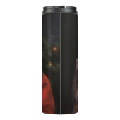 メインクーンウィズサンタクロースフェスティバルクリスマス タンブラー (裏面)